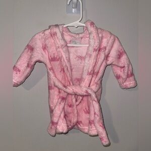 Duck Duck Baby Pink Hooded Bathrobe